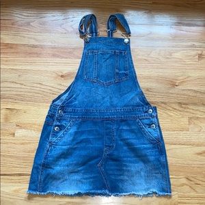 AEO Overall Jean Skirt SMALL